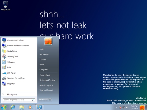 Windows 8 Beta [Build 7850] (32-bit) – Free operating ...